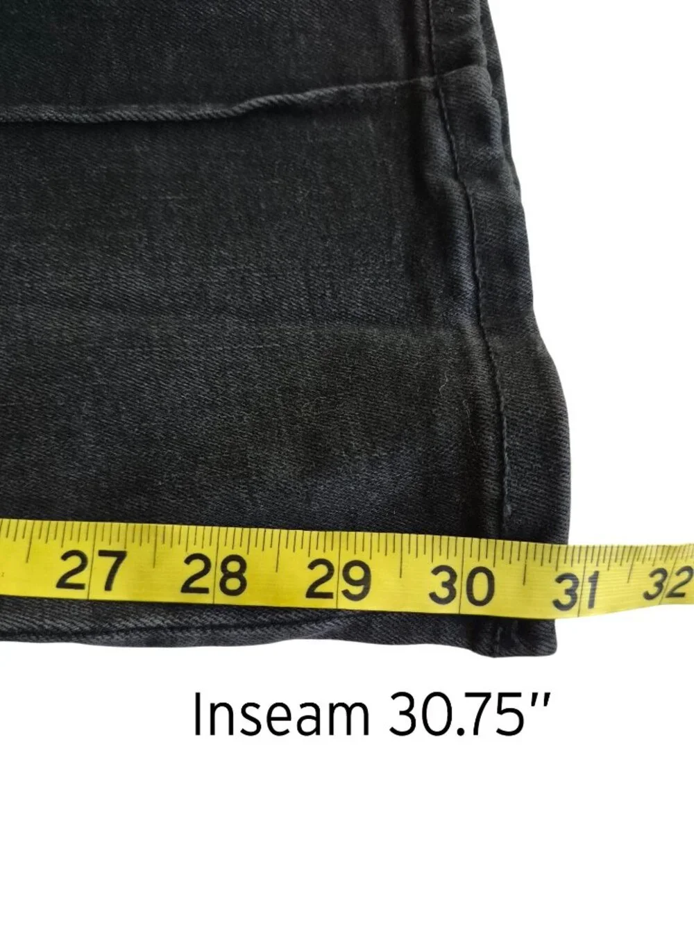 Ryegrass High-Waisted Flare Front Seam Black Jeans Size 10